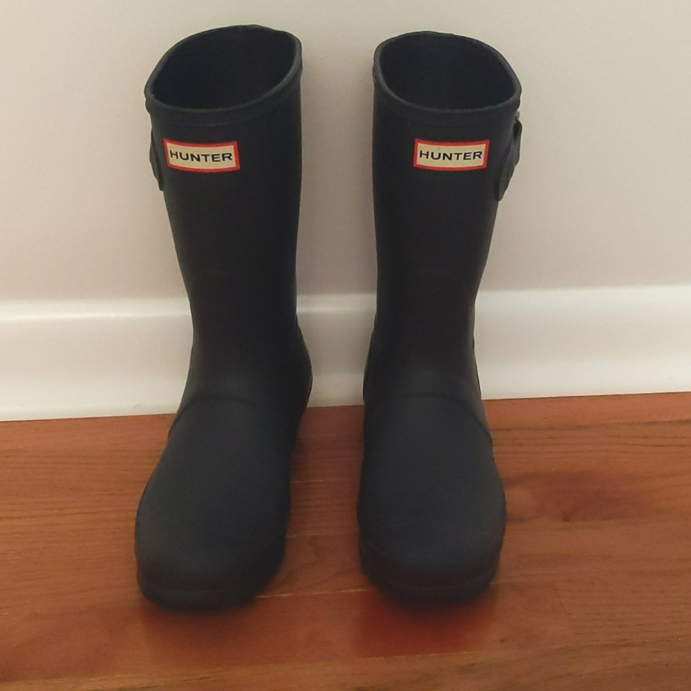 Navy Hunter boots